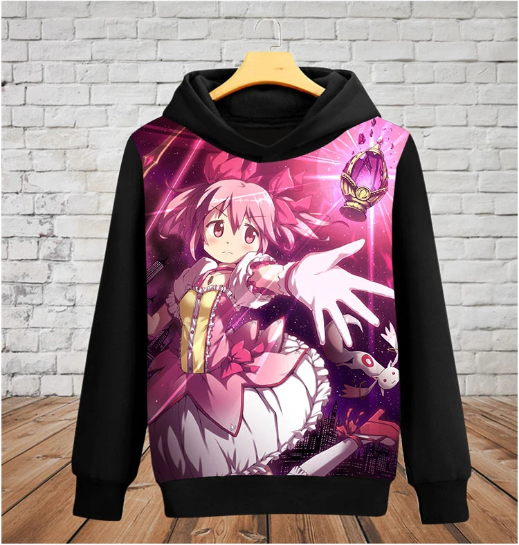 Аниме Puella Magi Madoka Magica Волшебная Девушка Толстовка Топы для женщин мужчин