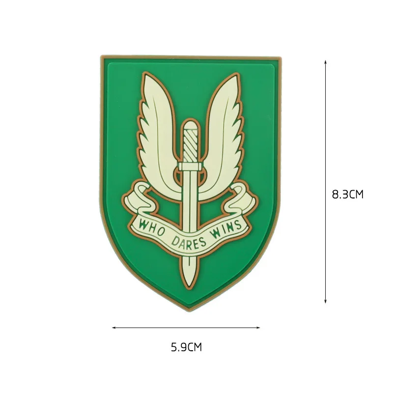 Военные нашивки из ПВХ 3 шт. 3D резиновая повязка на руку UK SAS тактические для