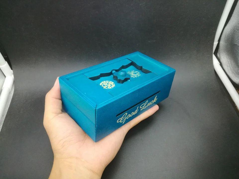 Подарочная коробка секретный головоломка Деревянный Brainteaser ум мозг игра IQ Magic Box Копилка