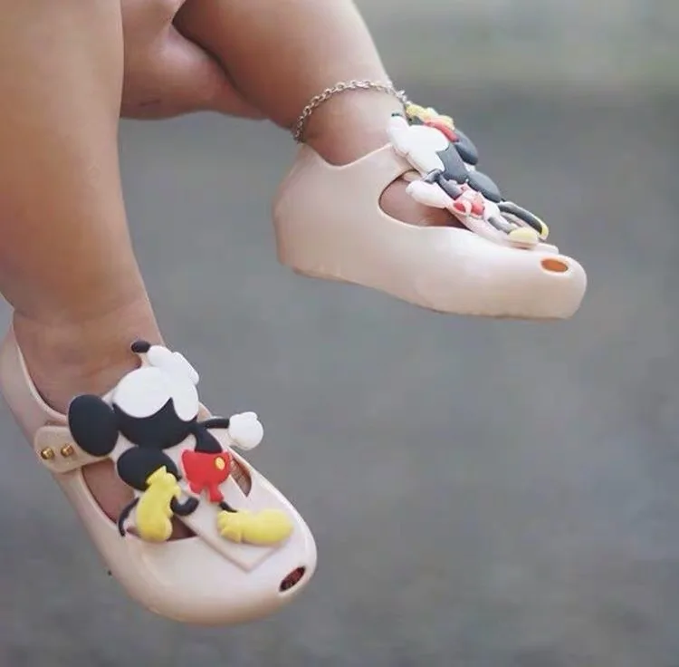 Мини сандалии Melissa Ultragirl Twins прозрачная обувь для девочек детская с Микки Маусом