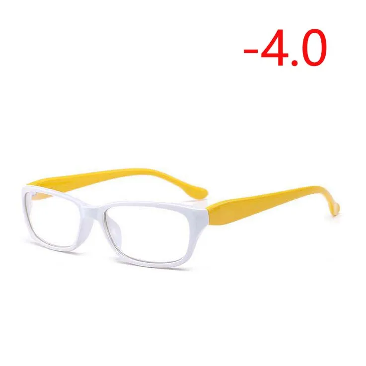 Myopia 400 1,0-1,5-2,0-2,5 до-4,0 литературные студенческие очки для близорукости для унисекс Ретро близорукие очки Квадратные очки - Цвет оправы: Myopia 400