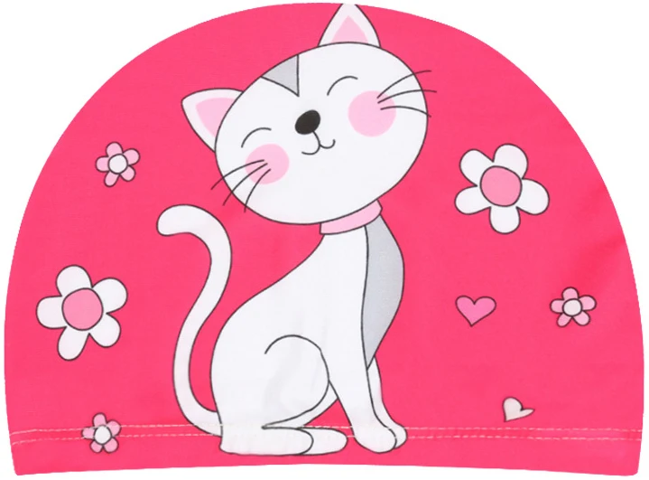 Детская Милая мультяшная тканевая шапка для плавания бассейна водных видов