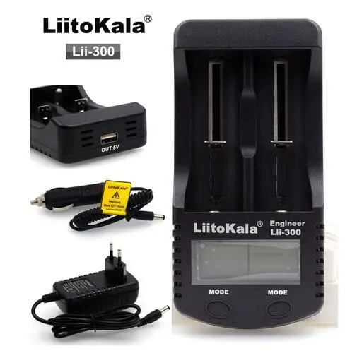 Зарядное устройство LiitoKala с ЖК дисплеем для аккумуляторов 18650 lii300 26650 14500 10440 17500 в AA