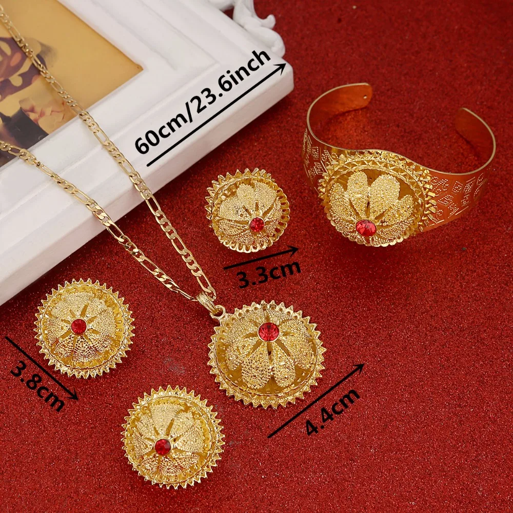 Новые ювелирные комплекты из эфиопской кожи серьги золотого цвета с тяжелой