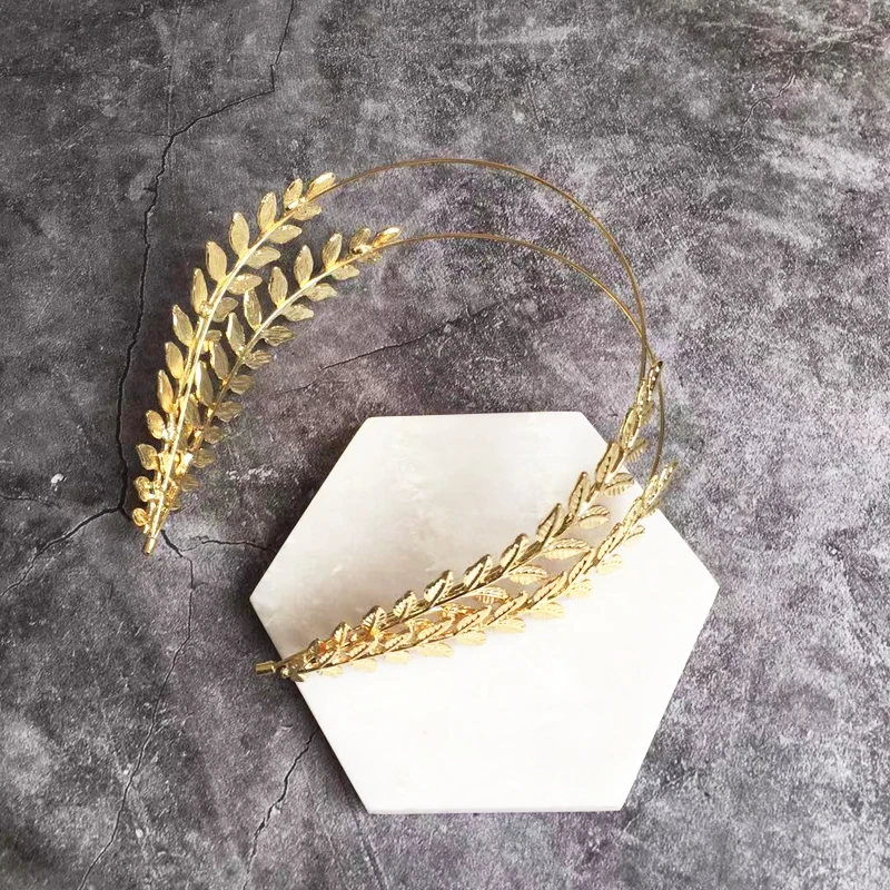 Повязки для волос с металлическим узором в виде листьев от дизайнера Coco & willow