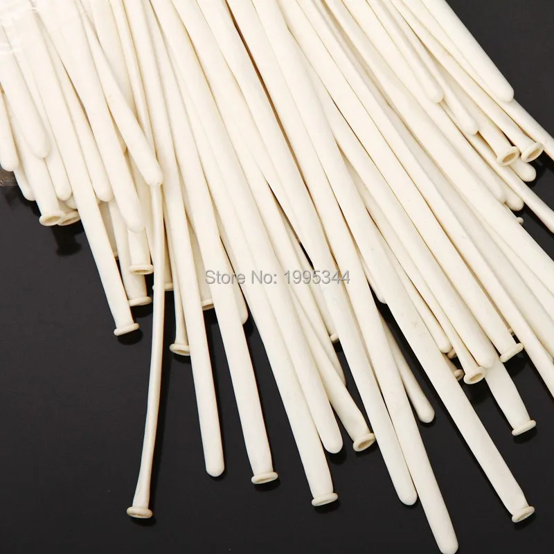 100 шт./лот белые красочные латексные Длинные Воздушные шары волшебная детская