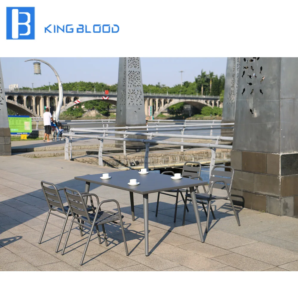 

cast aluminum Furniture 4 Seats Outdoor Dining Set