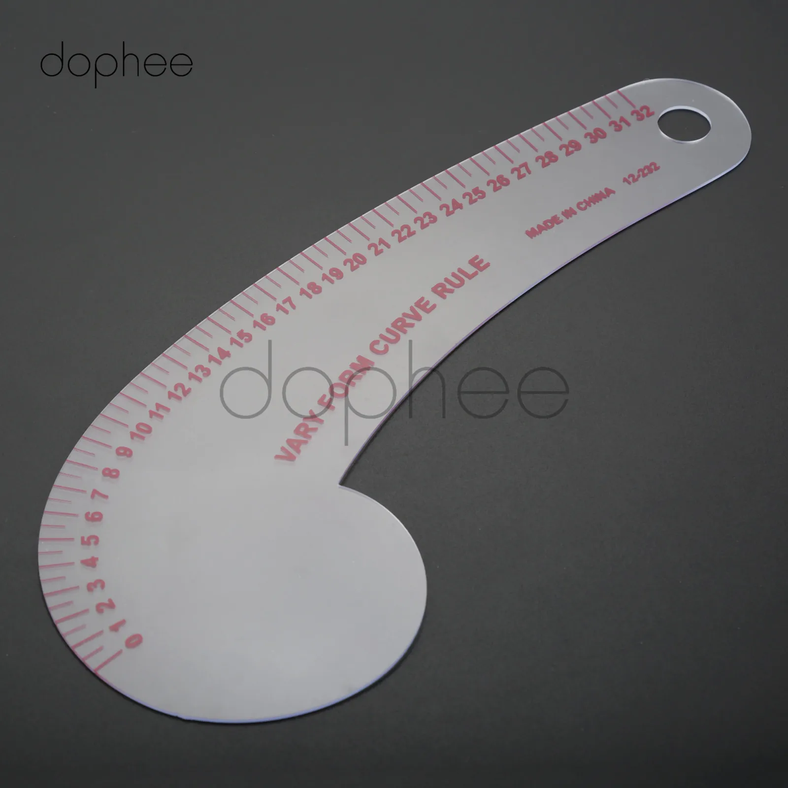 Dophee 1 шт., многостильная швейная Лоскутная линейка, французская кривая Метрическая линейка, измерительная линейка для самостоятельного шитья одежды - Цвет: style 07