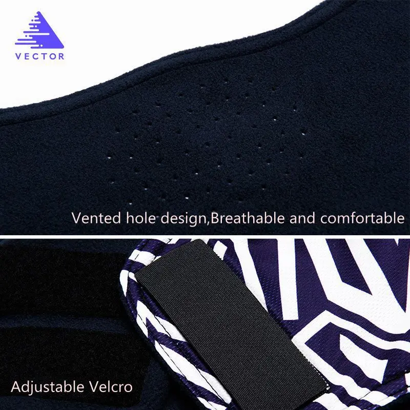VECTOR Men Women Thermal Fleece Skiing Bibs Windproof Snowboard Warmer Face Mask Bike Triangular Scarf Mask|Лыжные нагрудники| |