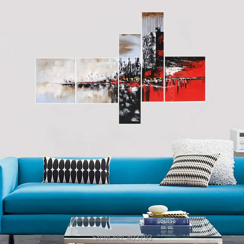 4 шт./партия картина маслом на холсте