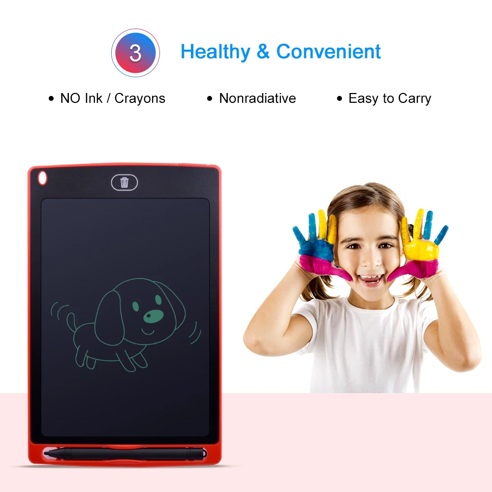 Smart 8.5 Inch LCD Writing Tablet Digital Graphic Drawing Tablets eWriter Electronic Handwriting Pad Board+ Pen for kids Gifts