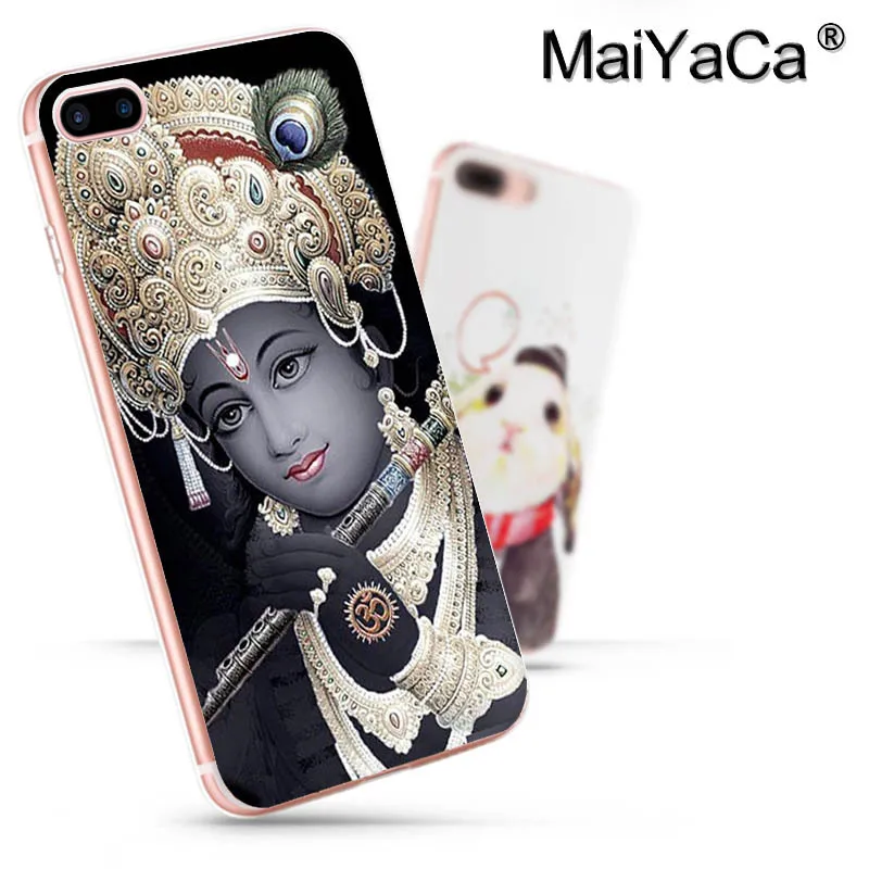Цветной чехол для телефона MaiYaCa Lord Krishna iphone SE 2020 11 pro 8 7 66S Plus X 10 5S XR XS MAX|Бамперы| |