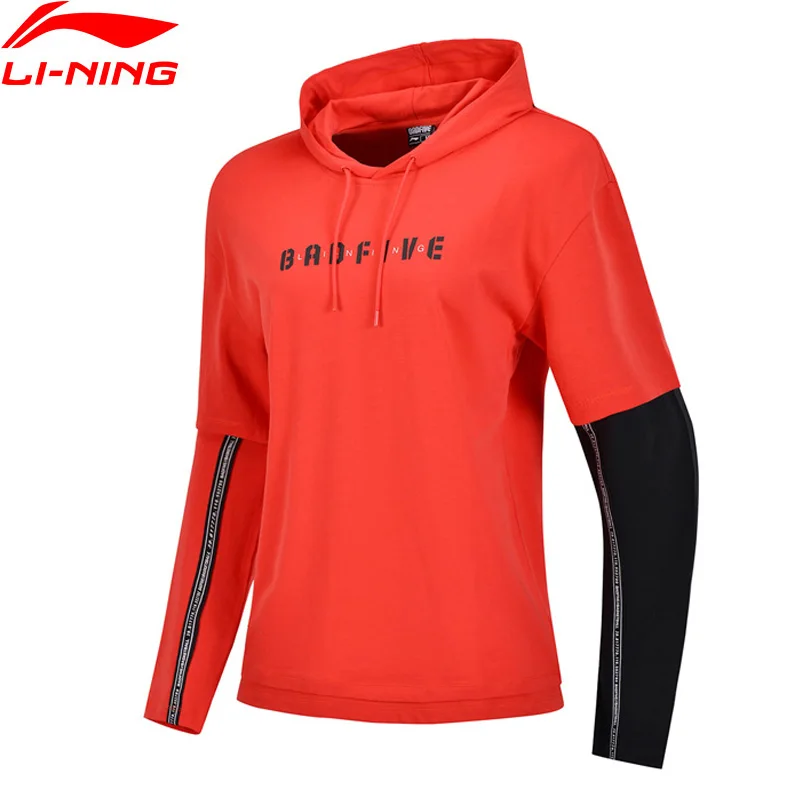 Li-Ning унисекс BAF FIVE баскетбольный свитер свободный крой 100% хлопок Удобная