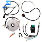 Мотоцикл CDI катушка зажигания переключатель Свечи Зажигания Комплект жгута проводов магнето для 50cc 70cc 90cc 110cc 125cc 140cc 4-тактный Байк