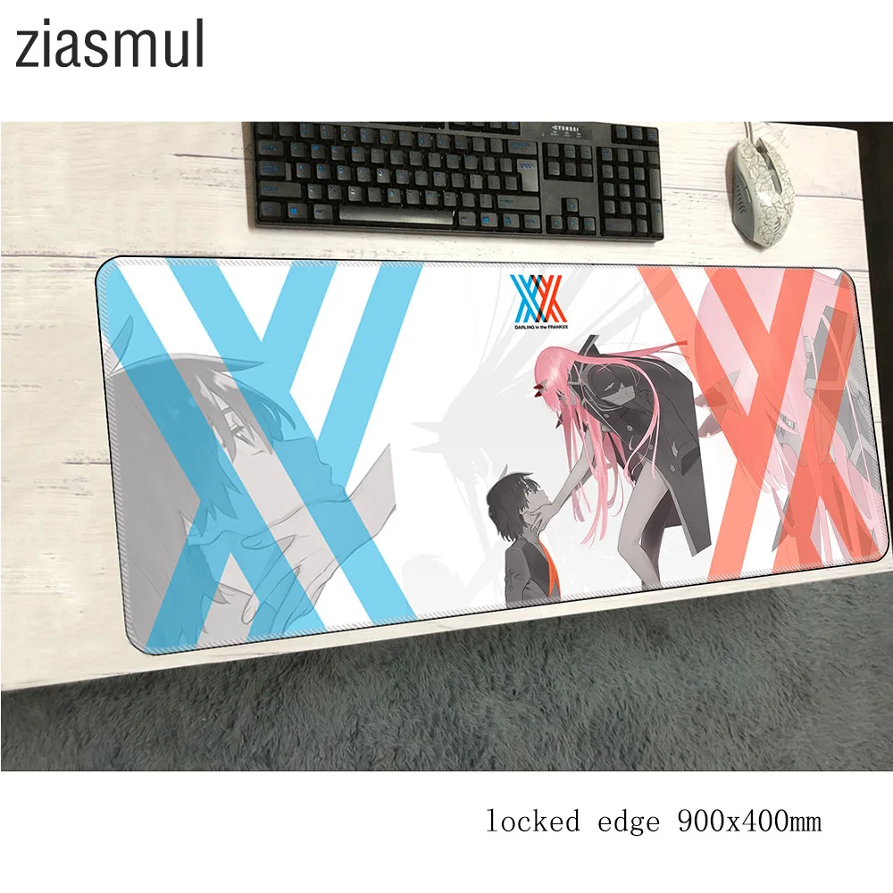 Коврик для мыши darling in the franxx 900x400x2 мм коврики рождественские подарки коврик для компьютерной мыши игровые красочные игровые коврики и чехлы pc gamer