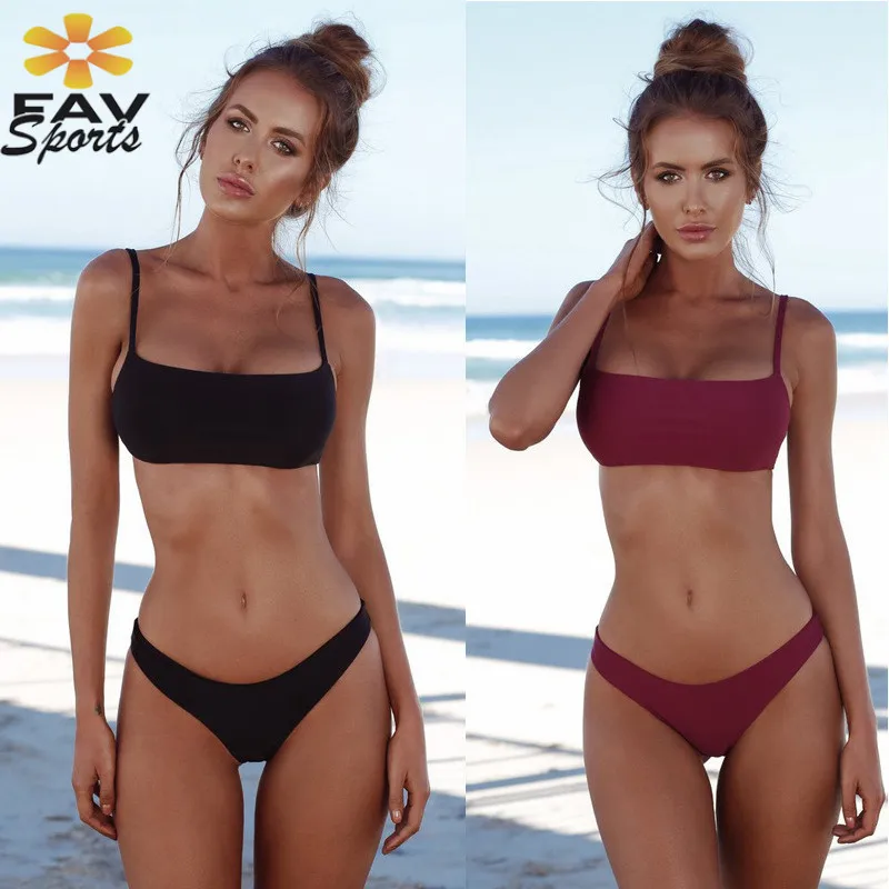 2018 Лидер продаж сексуальные костюмы для купания высокие бикини Мягкий Холтер