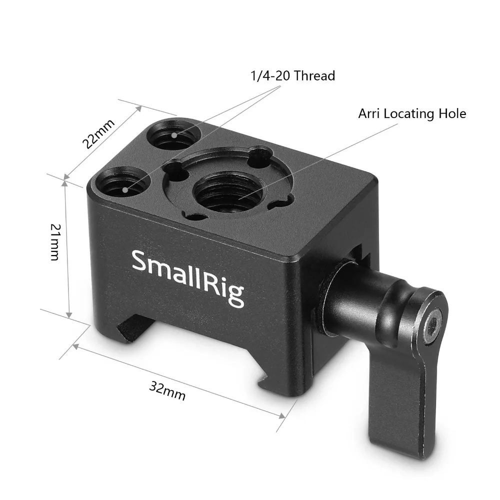 Быстросъемный зажим SmallRig Nato с отверстием Arri 3/8 дюйма для шарнирного магического