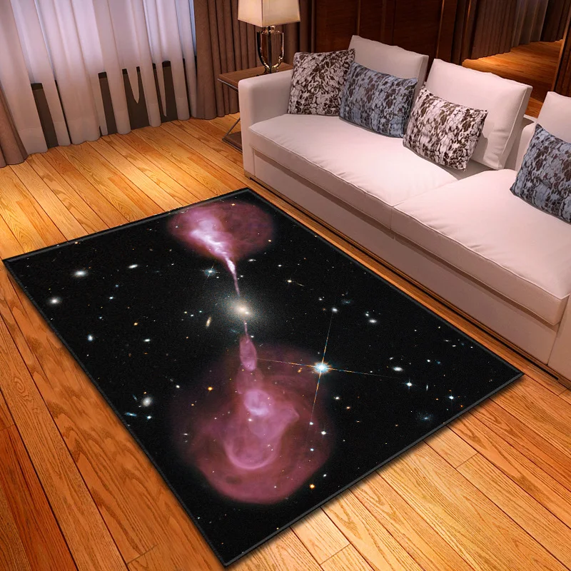Galaxy Space Stars напечатаны 3D ковры для гостиной, спальни, коврики для гостиной, чайный коврик для стола, мягкий фланелевый декоративный ковер большого размера - Цвет: 6