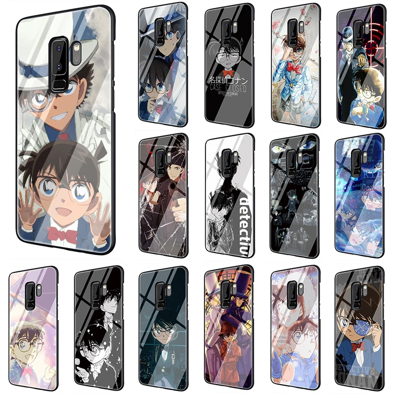 Рубашка в стиле детектива Конана закаленное стекло мягкий чехол для телефона с