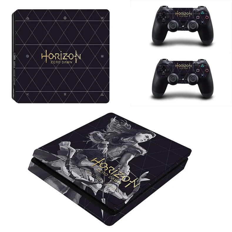 Horizon Zero Dawn PS4 тонкая игровая станция 4 Тонкая наклейка s Vinilo наклейка для sony Playstation 4 тонкая консоль и контроллер - Цвет: YSP4S-1060