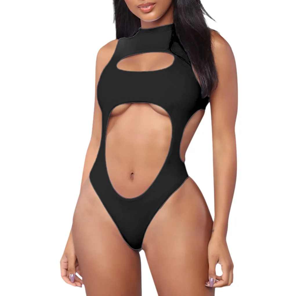 brand bikini setWomens Sexy Hole Swimming Padded Swimsuit Monokini Push Up Bikini Sets Swimwear2019 Women Swimwear | Спорт и