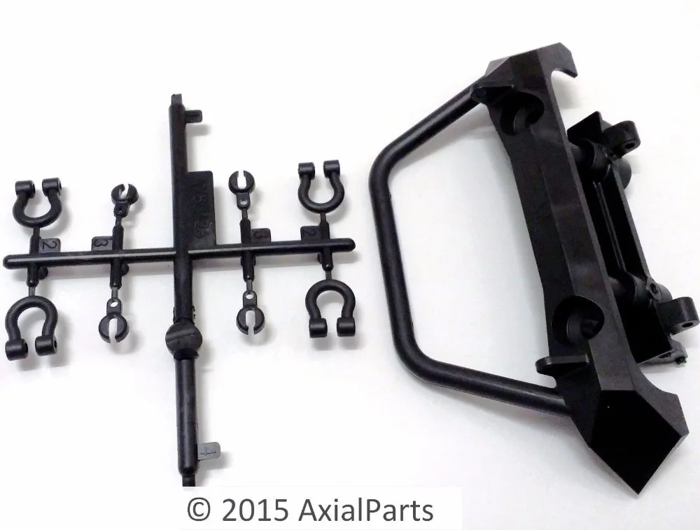 Осевой SCX10 ядовитый Spyder Rock Brawler передний бампер Jeep JK Deadbolt AX80125|axial scx10|scx10 bumperaxial scx10