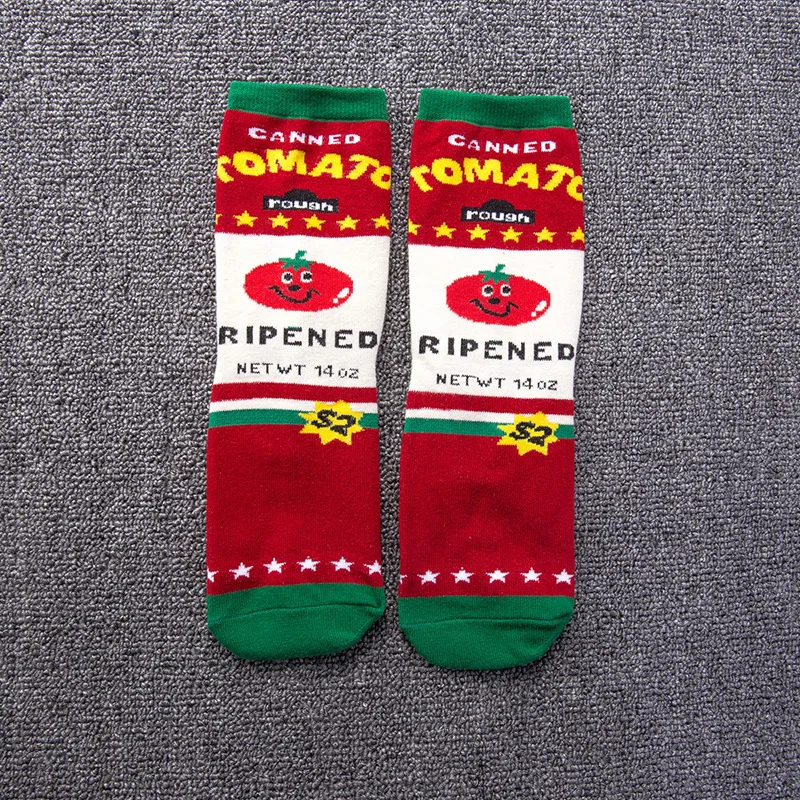 Женские носки забавный мультяшный молочный шоколад печенье пончики еда