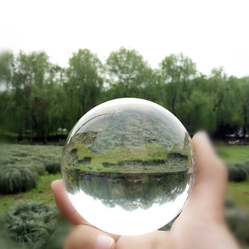 Круглый прозрачный стеклянный искусственный фотошар 40/50/60/70/80 мм для украшения
