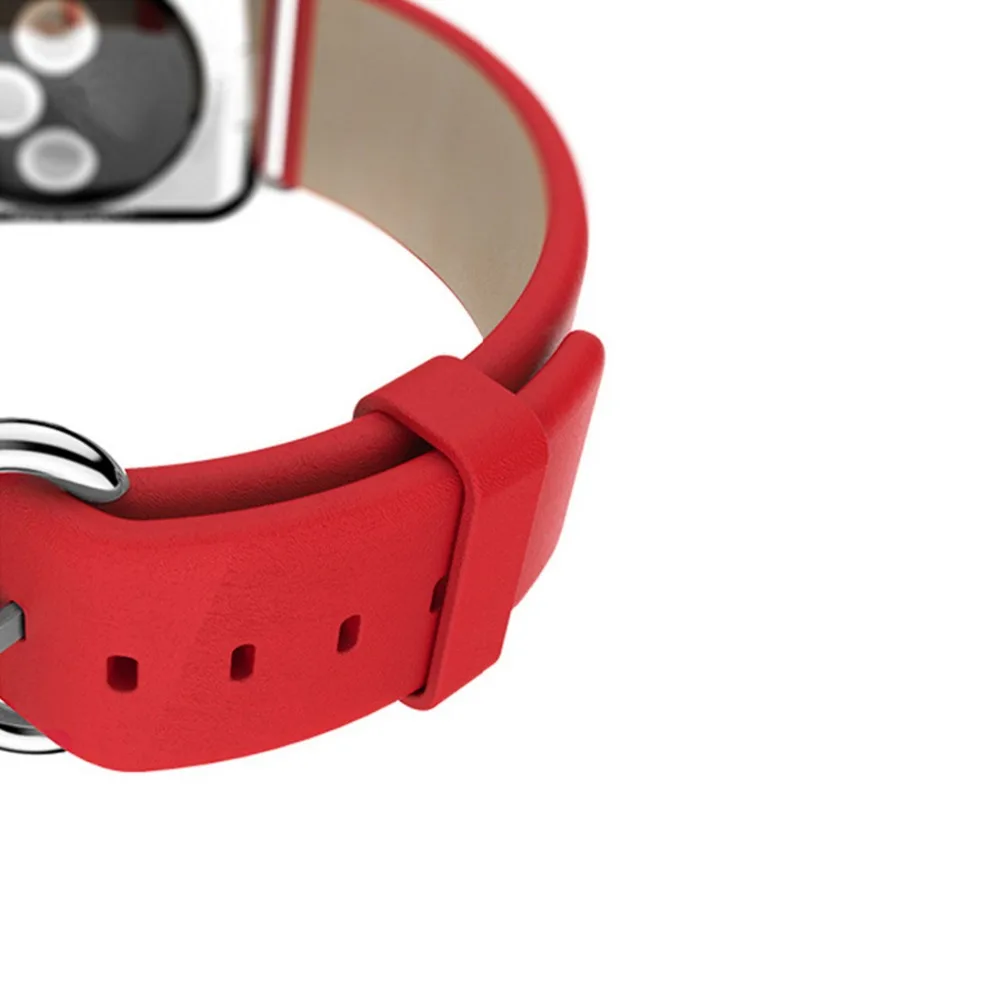 Классический ремешок с пряжкой для Apple Watch band 4 44 мм 40 iwatch 3 2 1 42 38 из натуральной