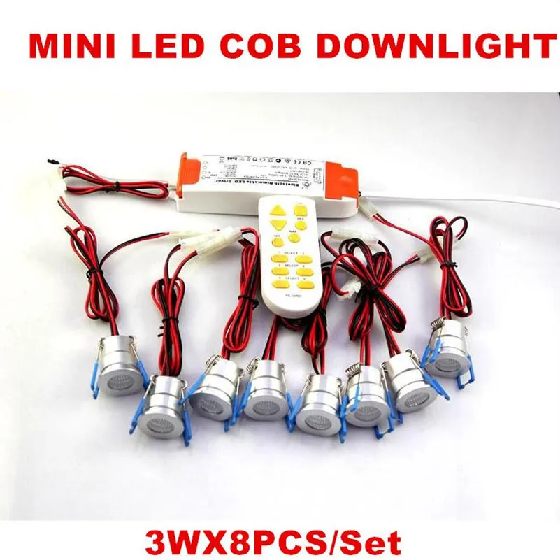 Встраиваемый комнатный светильник миниатюрный Точечный Exterieur AB с диммером RF 15 шт.