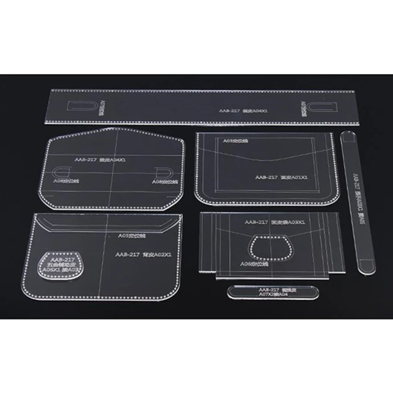 1 Набор трафареты для сумки-мессенджера из искусственной кожи | Дом и сад