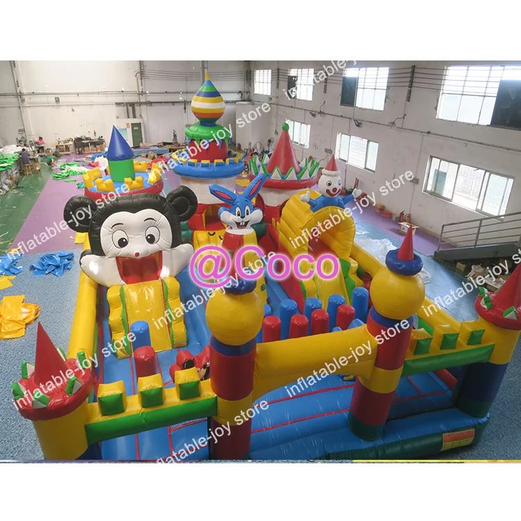 Бесплатная доставка в морской порт! Надувная игровая площадка для детей 9 х 6 м