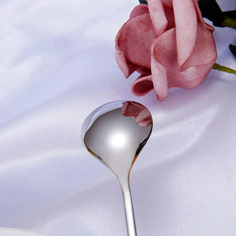 Горячая Милая записки ложка кофейная из нержавеющей стали десертная закуска для