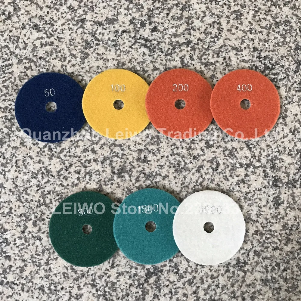 Алмазная влажная полировальная прокладка 4 дюйма (100 мм) гранитные мраморные