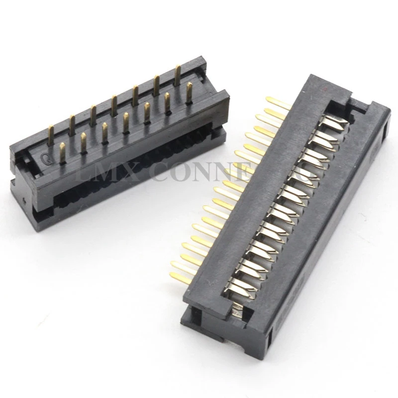 Разъем FD 2 54 мм 100PCD 2x8p/10p/12p/14p/16p/18p/20p/24p-50p Штекерный разъем IDC соединитель для