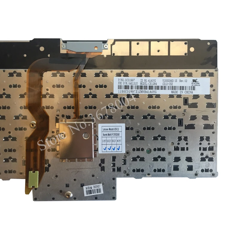 Новая клавиатура для ноутбука ThinkPad L430 W530 T430I T530 T430 T430S X230I X230 L530 черный США с рамкой