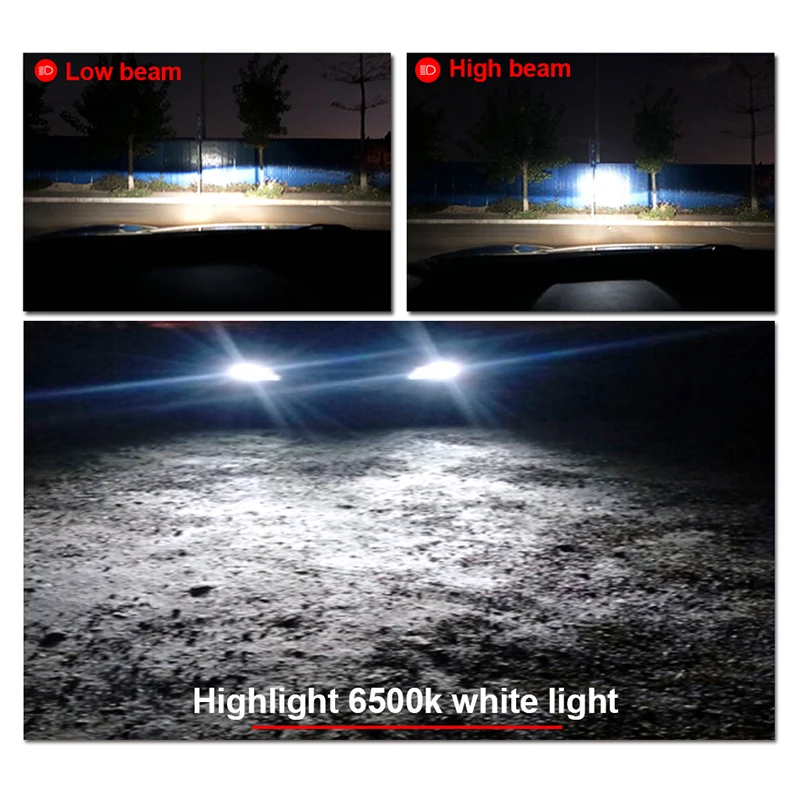 HLXG светодиодный головной светильник H7 H4 5000K 6500K 8500K H1 H11 9005 HB3 9006 HB4 12V 24V 10000LM мини