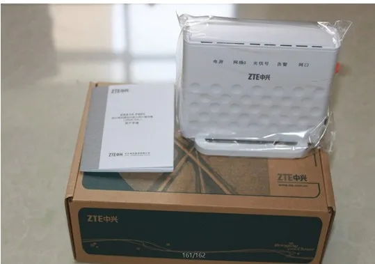 Оригинал ZTE F601 GPON ONU 1 Ethernet LAN Порт Английский установки Прошивки и SIP FTTH Волоконно