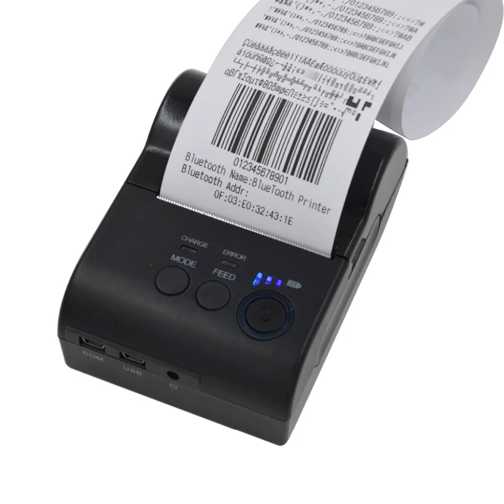58 мм Портативный Bluetooth Термальность чековый принтер Android Оконные рамы мобильный с