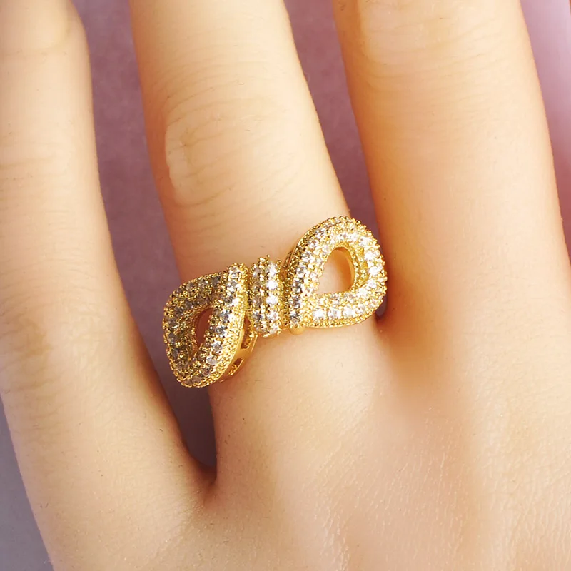 Женские Ювелирные наборы с цирконием MECHOSEN ожерелье в форме цифры 8 серьги браслет