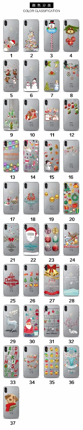 New painted Christmas mobile phone shell custom transparent TPU soft protective cover manufacturers wholesale for iphone 6 | Мобильные