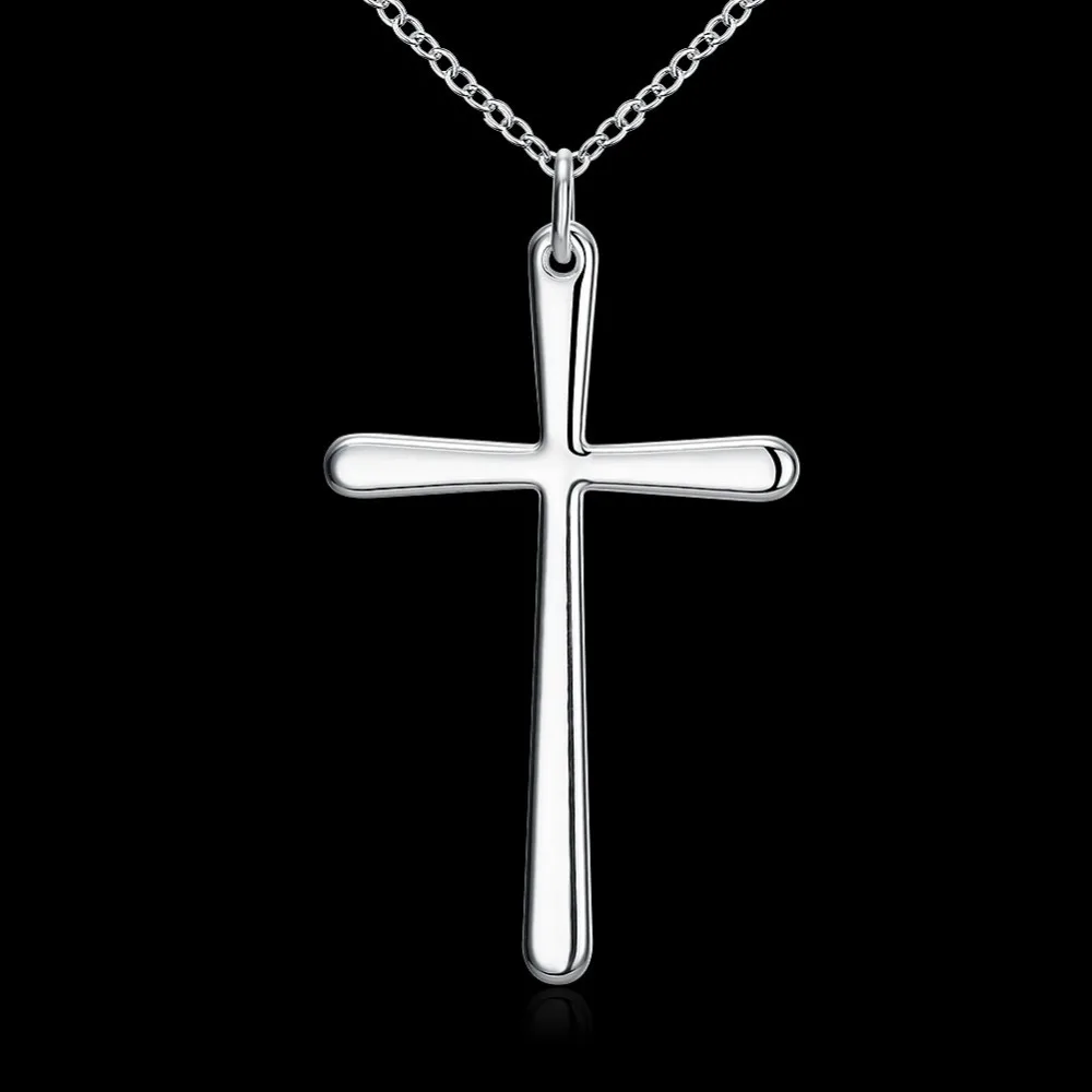 Ожерелье с кулоном крестом серебро 925 пробы|necklace punk|cross pendant necklacecross |