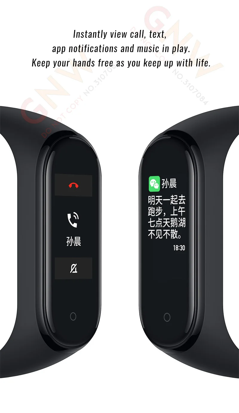 Xiaomi Mi Band 4 Smart Band 4 Браслет фитнес-браслет Музыкальный контроль браслет Bluetooth 5 AMOLED цветной сенсорный экран