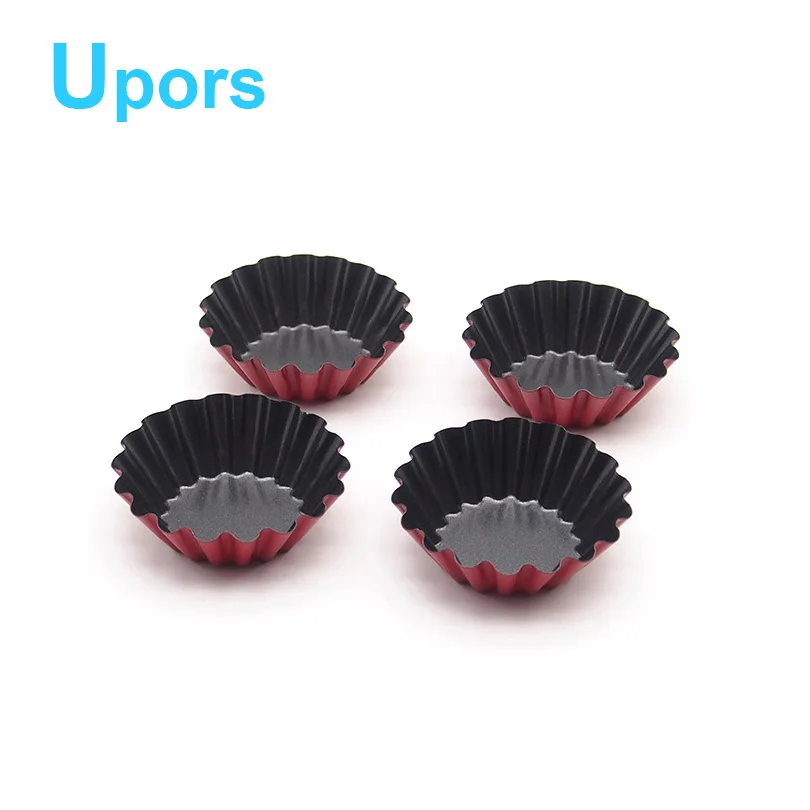 12 шт Мини противни для пирога антипригарная углеродистая сталь яйцо Tart плесень