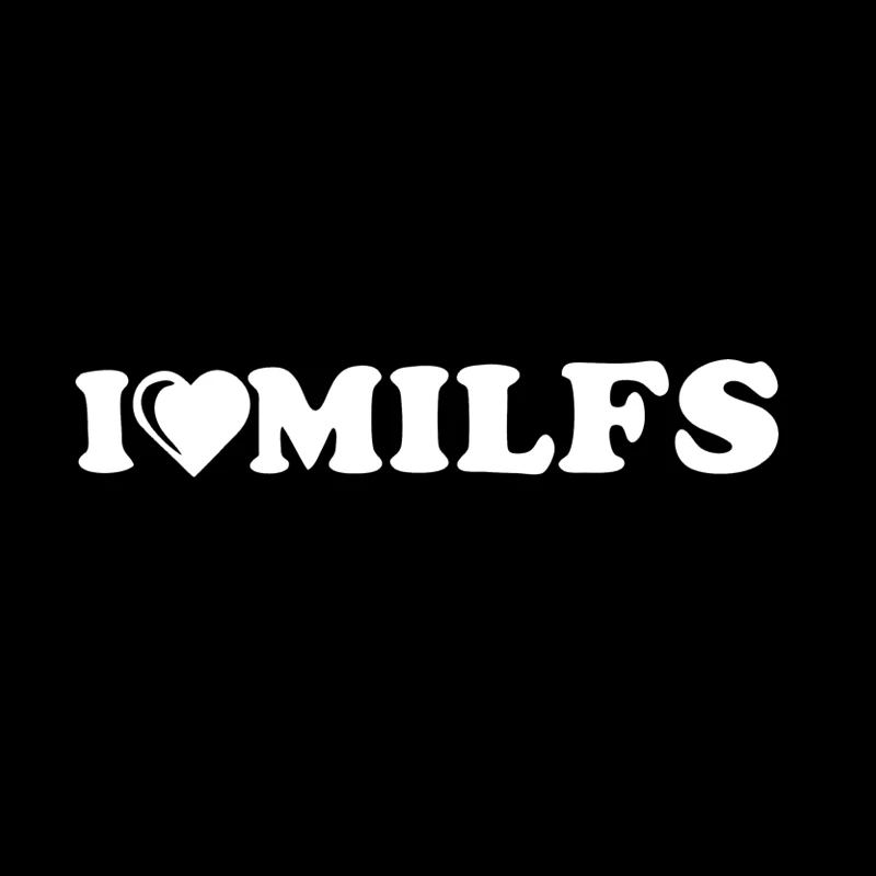Крутая графика I Love Milfs Turbo наклейка забавная Виниловая для автомобиля