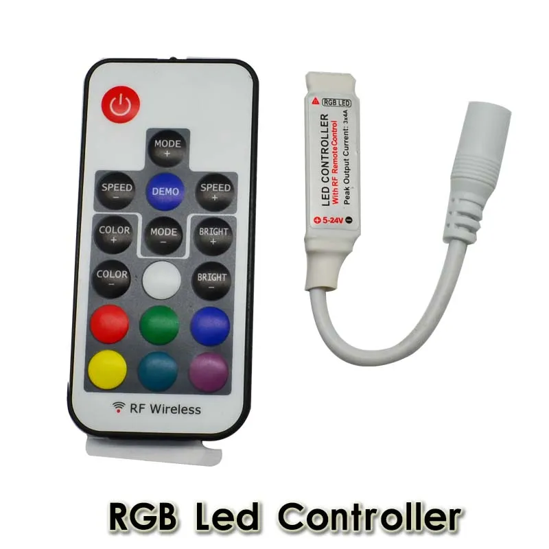 15 шт. DC 12 В 24 в RGB Led Control ler Mini RF Wireless 3 канала 6A общий анод для управления SMD 5050