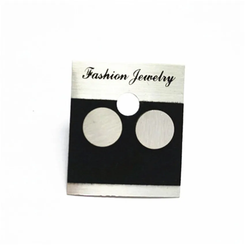 Простые геометрические круглые серьги-гвоздики модные ювелирные изделия