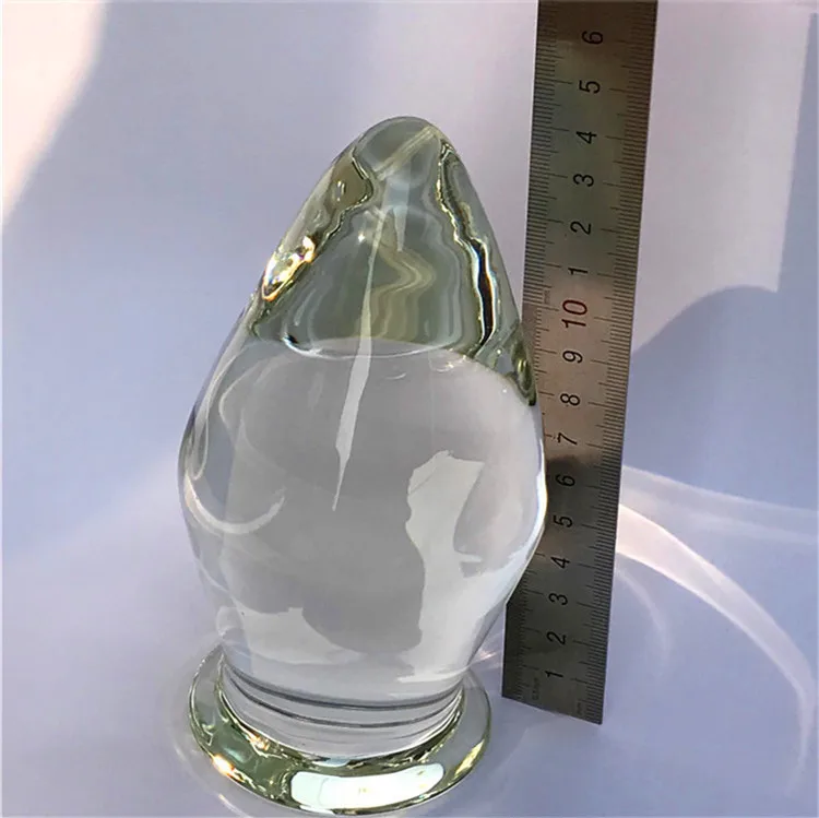 80mm Super Huge Size Pyrex Glass Butt Plug Large Crystal Anal Dildo Ball Fake Penis Masturbate Adult Sex Toy For Women Men Gay | Красота и
