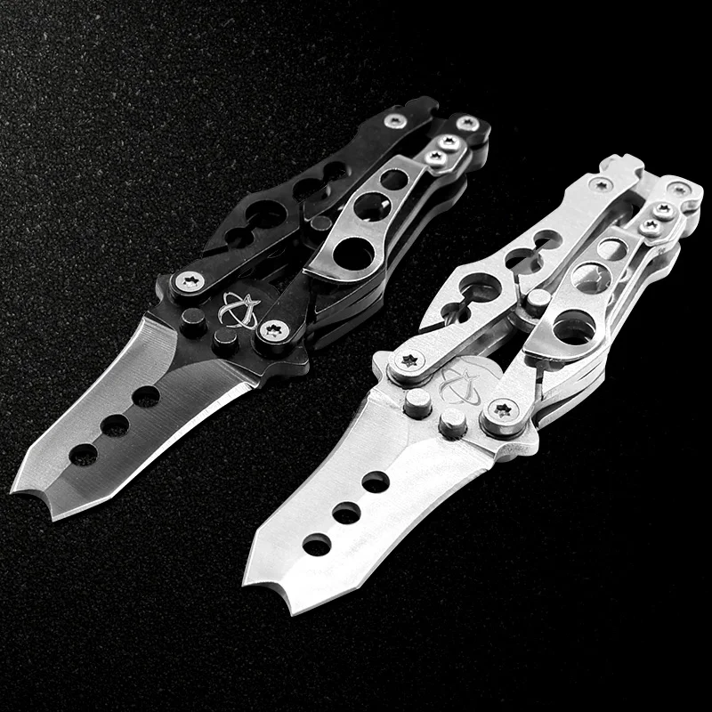 Small Butterfly Folding Blade Knife Stainless Steel Utility Training EDC Tool Free Shipping | Инструменты