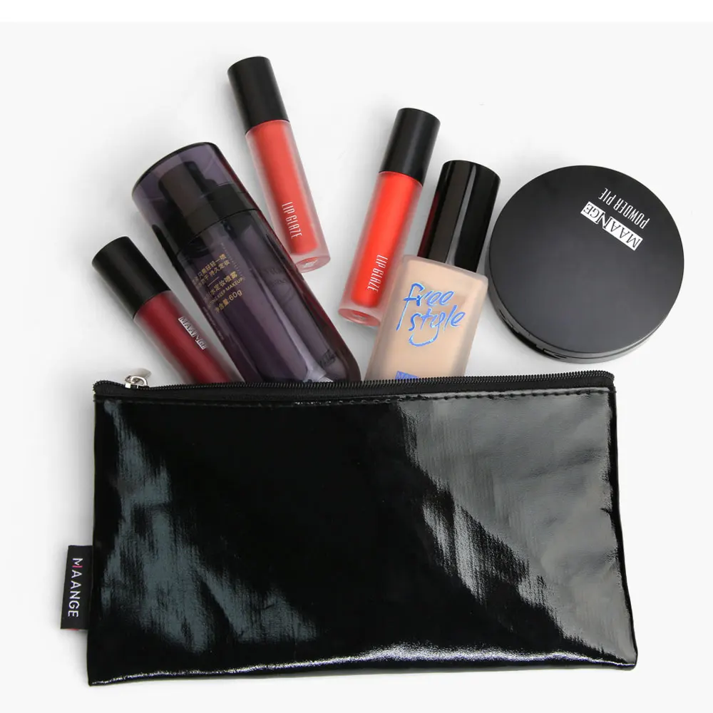 ESSANCEYA косметичка для макияжа чехол женская обувь на застежке-молнии Make Up Сумки из натуральной кожи, из PU искусственной кожи, несессер, органайзер, хранилище, сумочка, модные мыть дорожные сумки